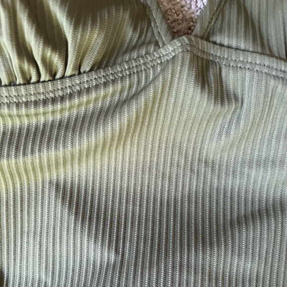 NWT Salt + Cove Tankini and Bottoms Ribbed Olive Green Bathing Suit Size: Small - Picture 3 of 9